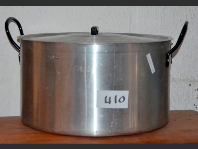 ALUMINIUM STOCK POT WITH LID, 36cm Diameter x 20cm High