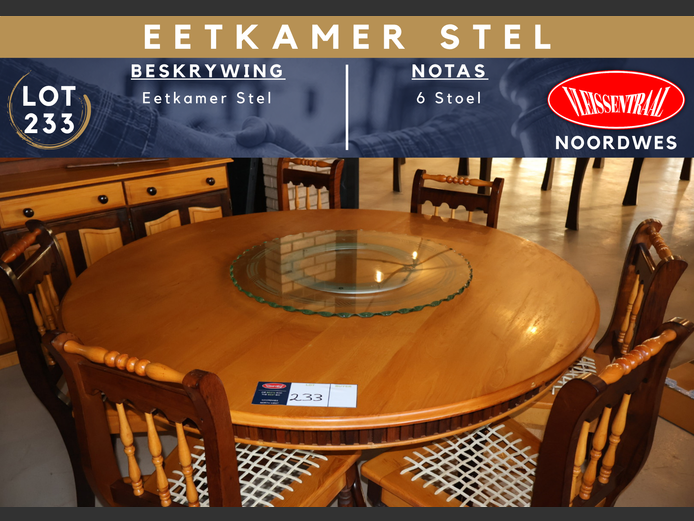 EETKAMER TAFEL