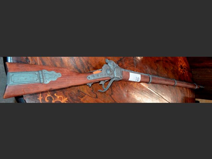 VINTAGE DECORATIVE RIFLE, 118cm Long [In need of restoration]