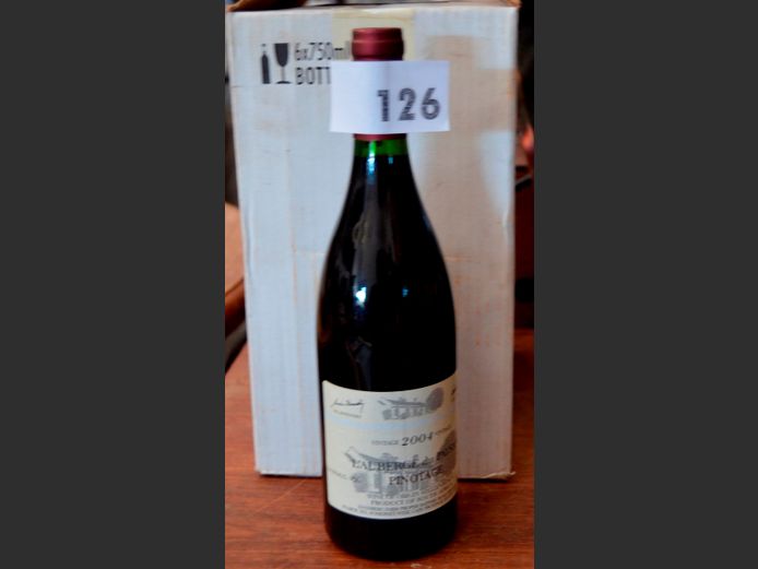LOT OF 6 x 750ml BOTTLES 2004 L'AUBERGE DU PAYSON PINOTAGE [Condition of contents unknown]