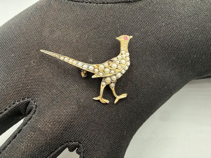Bird / Pheasant brooch