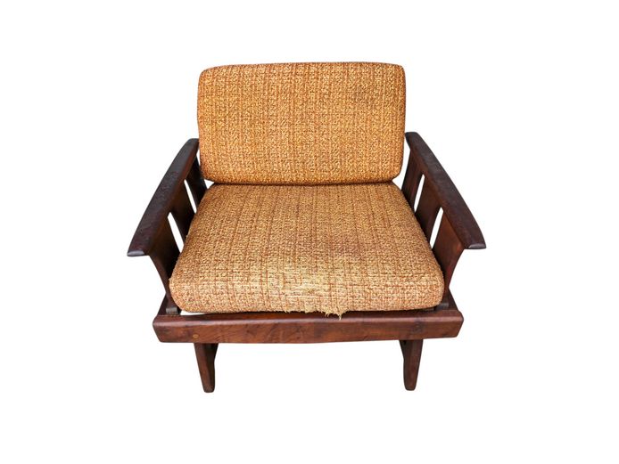 Mid-Century Modern Brutalist Style Lounge Chair