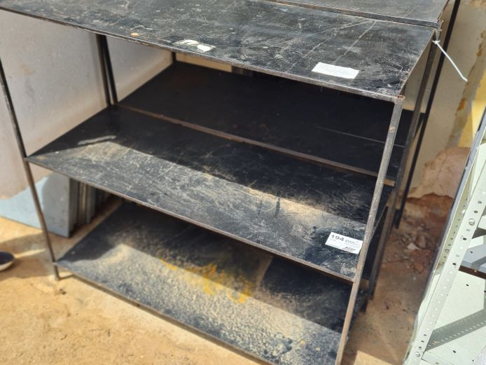 2 X STEEL SHELVES