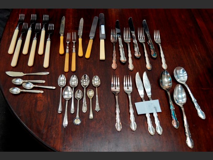 COLLECTION SILVER PLATE CUTLERY