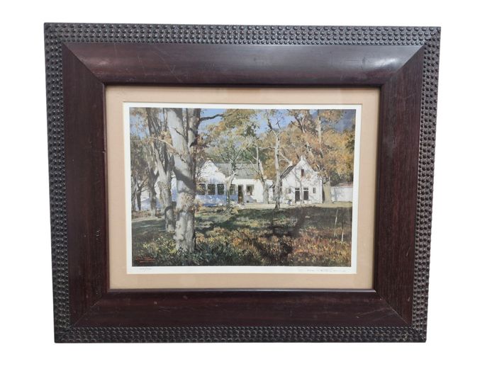 Cape-Style Homestead Landscape Framed Print, 363/500