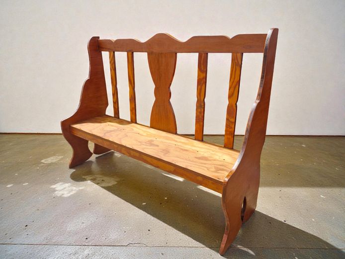 Vintage Farmhouse Wooden Hallway Bench