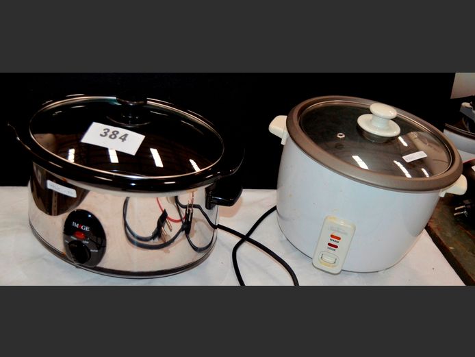 IMAGE SLOW COOKER & A SUNBEAM RICE COOKER [Switch on, untested further]
