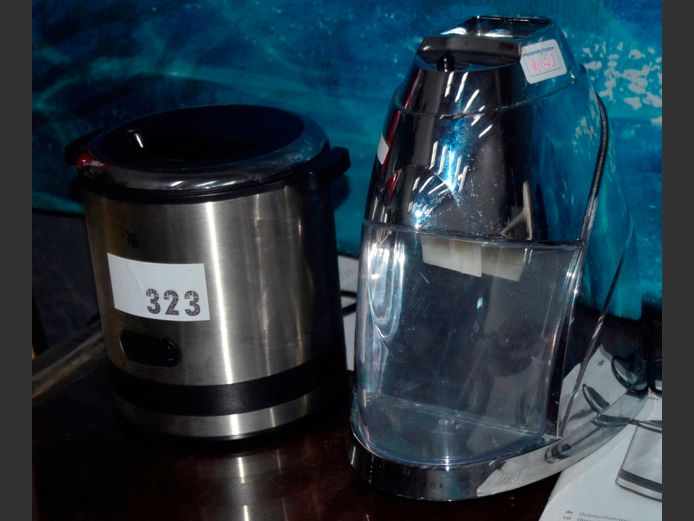 ELECTRIC WINE COOLER & A BOARDMAN'S ELECTRIC ICE CRUSHER [Switch on, untested further]