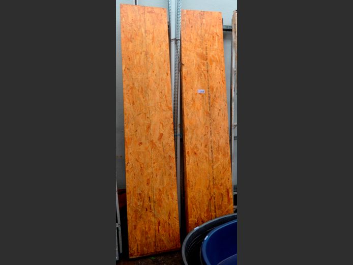 LOT OF 2: LARGE MARINE PLY BOARDS, 233 x 45cm