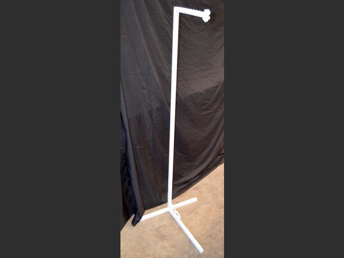 WHITE PAINTED CLOTHING STAND, 165cm High