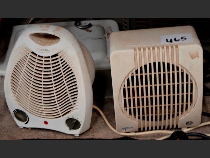 LOT OF 2 FAN HEATERS: ELEKTRA & SALTON [Untested]