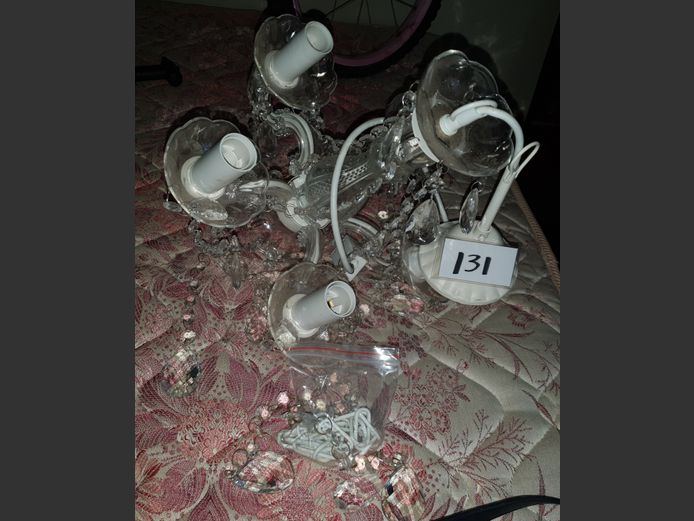 ACRYLIC 5-ARM CHANDELIER