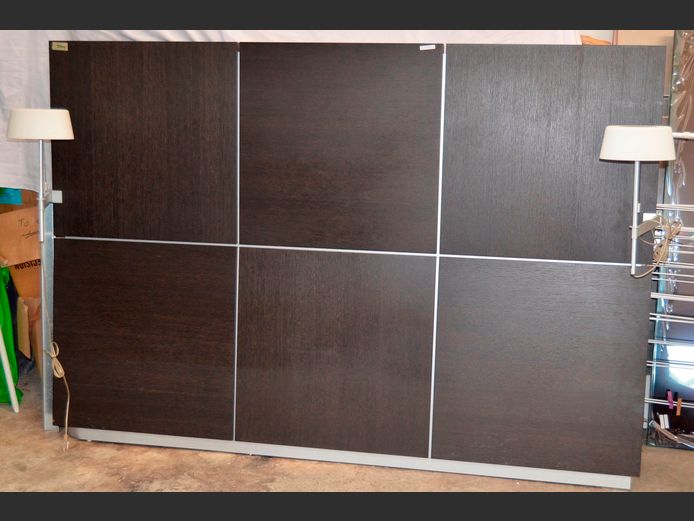 LIGNE ROSET KING SIZE HEADBOARD WITH FITTED LIGHTS