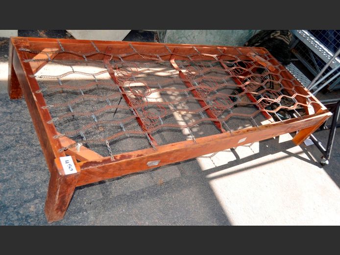 WOODEN SINGLE DIVAN, 76cm Wide