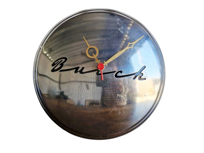 Vintage Buick Dog Dish Hubcap Wall Clock