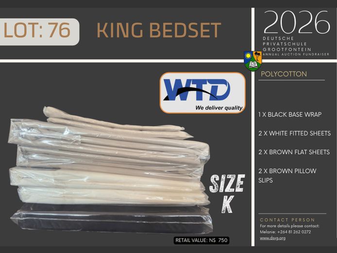 DEUTSCHE PRIVATSCHULE GROOTFONTEIN  |KING BEDSET