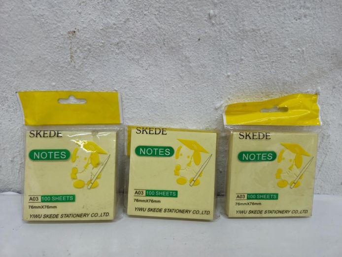 3-Packs of Yellow Sticky Notes