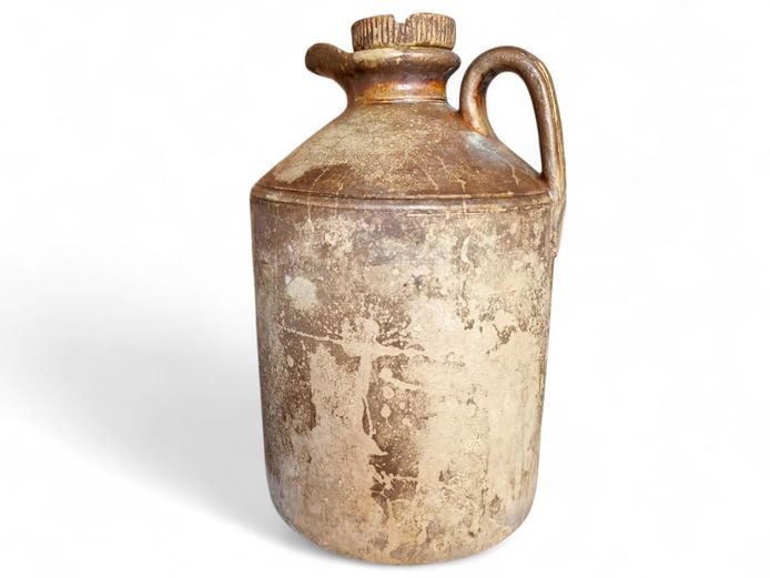 Large Antique Stoneware Decanter