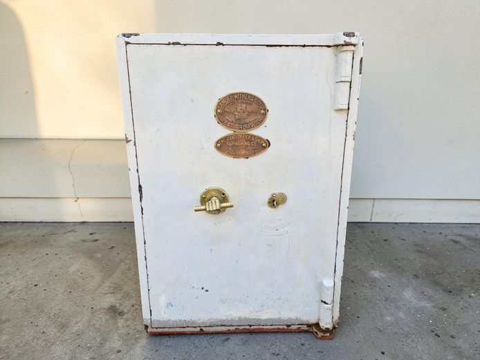 Antique Samuel Withers & Co. Cast Iron Fire-Resisting Safe