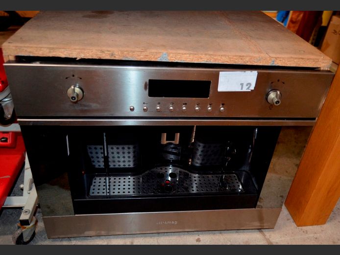 SMEG STAINLESS STEEL BUILT-IN COFFEE STATION, 60 x 50 x 49cm [Switches on]