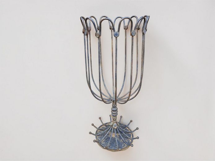 Vintage Metal Tulip-Style Floor Standing Boma / Plant Stand