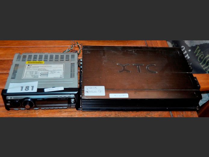 XTC CAR AMP & AN LG MP3/RADIO [Untested]