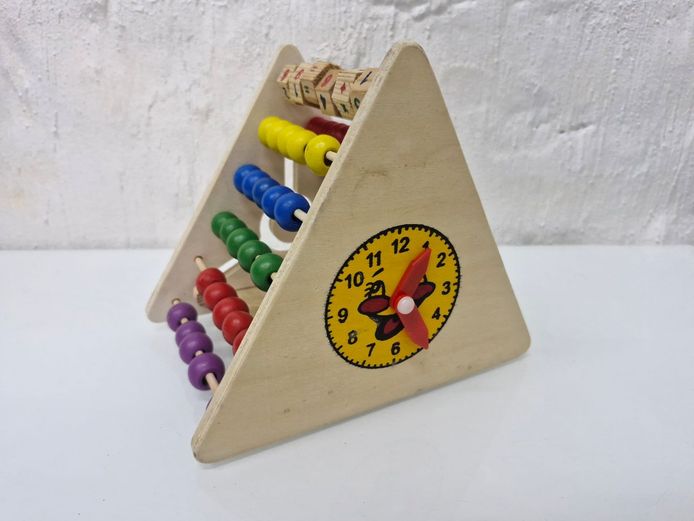 Kids Multi-Activity Wooden Educational Abacus & Learning Toy