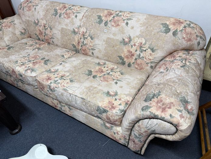 Floral Patterned Couch 