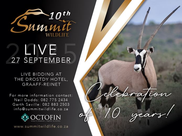 SUMMIT WILDLIFE LIVE 10TH GAME AUCTION