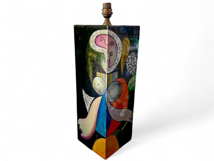 Picasso Inspired "Woman with a Flower" Lamp Base