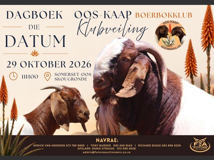 OOS KAAP BOERBOKKLUB KLUBVEILING