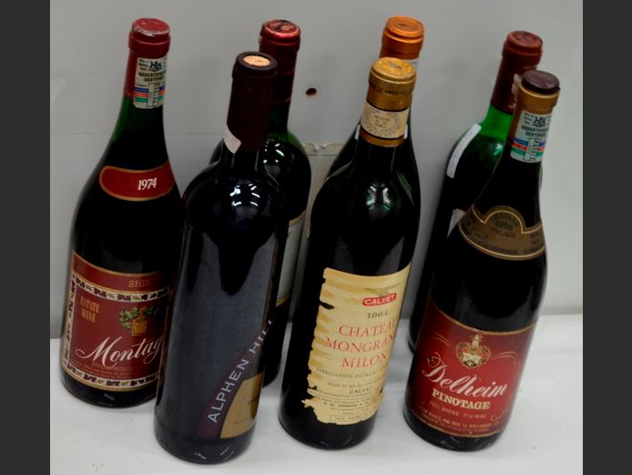 ASSORTED RED WINES: VERGENOEGD, ALPHEN HILL, ec [Condition of contents unknown]