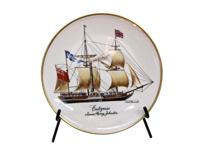 Limited Edition Heritage Porcelain "Enterprise" Collector Plate by A.H. Barrett