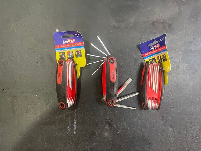 Foldable Allen key set x3