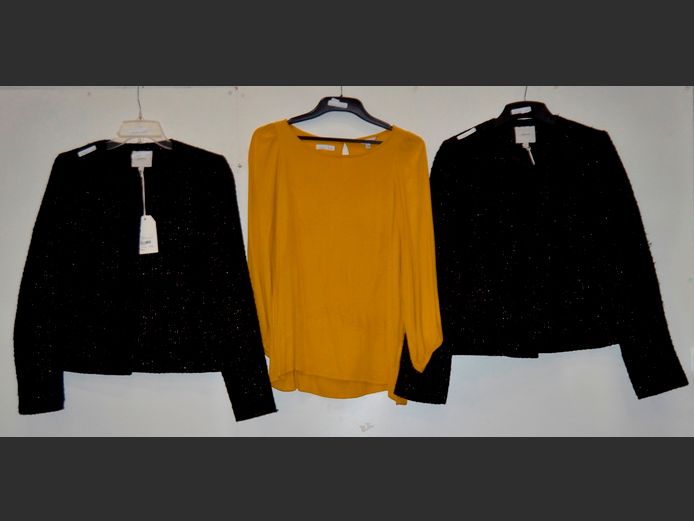 POETRY: 2 x LADIES JACKETS [Sizes 10 & 12] & A BLOUSE [Small]