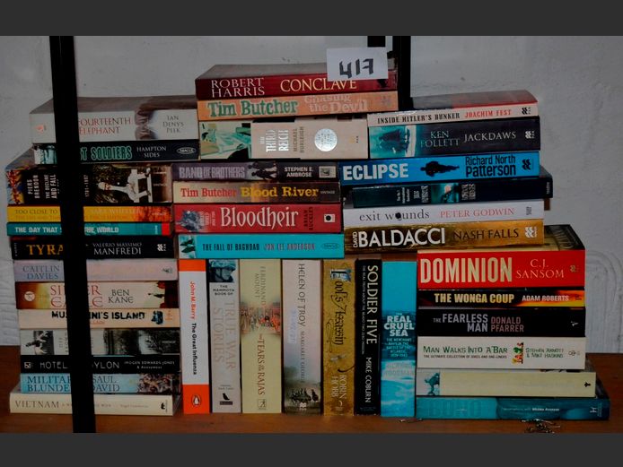 NOVELS: KEN FOLLET, TIM BUTCHER, BEN KANE, etc