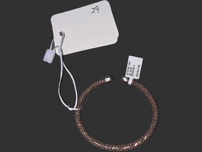 STERLING SILVER SLAVE BANGLE