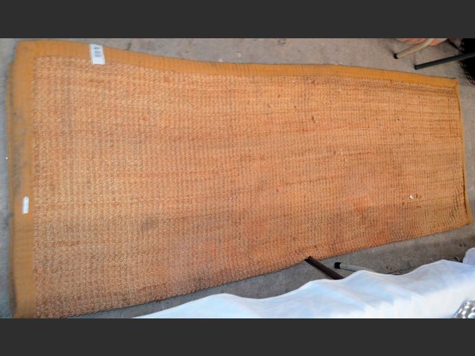 COIR CARPET, 225 x 160cm [Needs a clean]