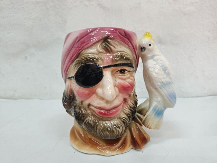 Vintage Ceramic Hand-Painted Toby Character Jug