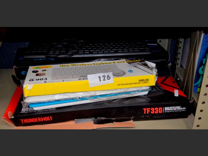 LOT OF 8: COMPUTER KEYBOARDS [Untested]