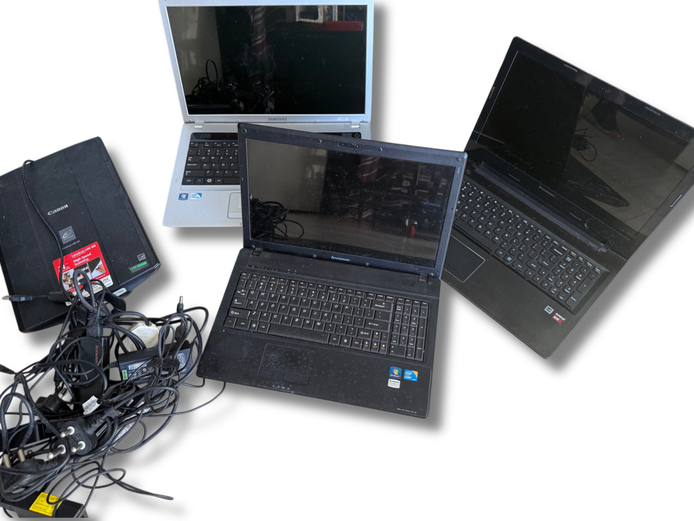 Lot of 3 laptops and canon flatbed scanner