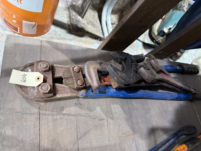 Lot of Wrenches + Bolt Cutter 