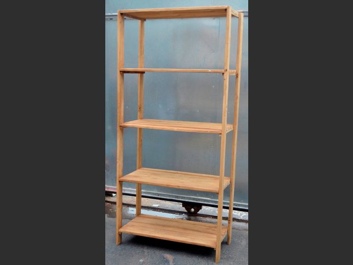 PINE 5-TIER SHELF, 88 x 43 x 191cm