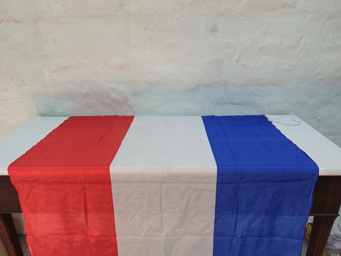 French Tricolor Textile Flag
