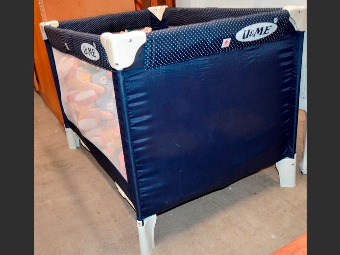 U & ME CAMPING COT, 110 x 77 x 77cm