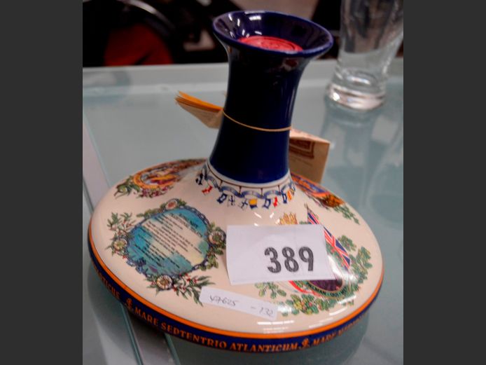 THE PUSSER'S "ADMIRAL LORD NELSON" SHIP'S DECANTER [Condition of contents unknown]