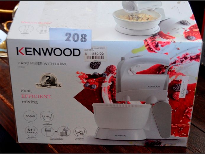 KENWOOD HAND MIXER WITH STAND [Switches on, untested further]