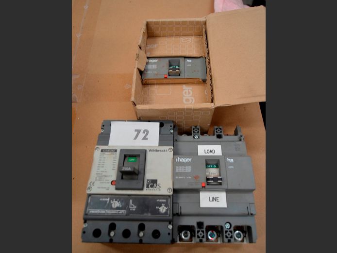 LOT OF 3: 250A BREAKERS