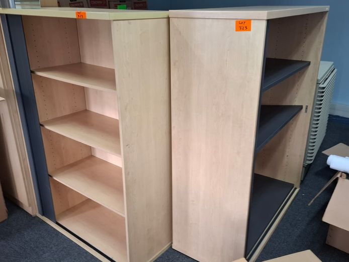  2 x Sliding door cabinets