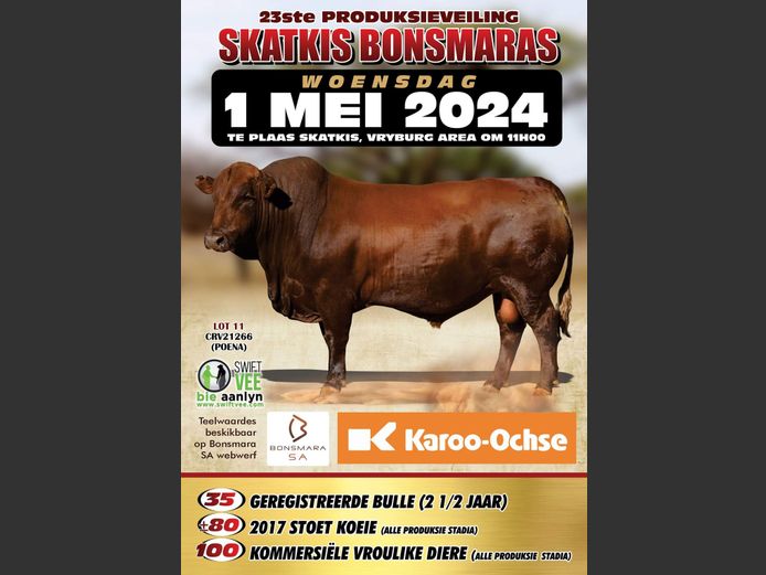 23STE PRODUKSIEVEILING SKATKIS BONSMARAS